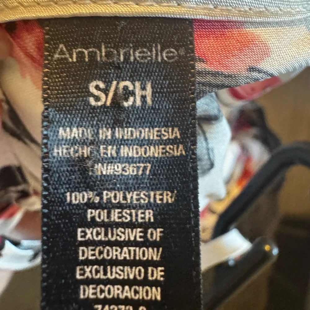 Ambrielle Satin Floral Slip Dress S · Lace Trim · Y2K Coquette Lingerie - Picture 3 of 4